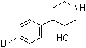 4-(4-Bromophenyl)piperidine hydrochloride molecular structure (CAS 769944-79-8)