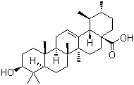 结构式 CAS# 77-52-1, 熊果酸; 乌苏酸
