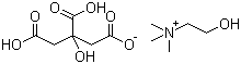 柠檬酸二氢胆碱分子结构 (CAS 77-91-8)