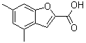4,6-Dimethyl-2-benzofurancarboxylic acid molecular structure (CAS 77037-40-2)