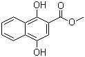 structure of CAS# 77060-74-3, Methyl 1,4-dihydroxy-2-naphthoate;1,4-Dihydroxy-2-naphthalenecarboxylic acid methyl ester
