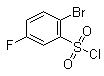 2-溴-5-氟苯磺酰氯分子结构 (CAS 771-67-5)