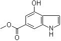 4-羟基-1H-吲哚-6-羧酸甲酯分子结构 (CAS 77140-48-8)
