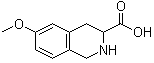 结构式 CAS# 77140-86-4, 6-甲氧基-1,2,3,4-四氢异喹啉-3-羧酸