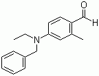 2-甲基-4-(N-乙基-N-苄基)氨基苯甲醛分子结构 (CAS 77147-13-8)