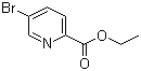 5-溴-2-吡啶甲酸乙酯分子结构 (CAS 77199-09-8)