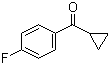 structure of CAS# 772-31-6, Cyclopropyl 4-fluorophenyl ketone