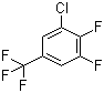 3-氯-4,5-二氟三氟甲苯分子结构 (CAS 77227-99-7)