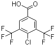 structure of CAS# 773108-93-3, 4-Chloro-3,5-bis(trifluoromethyl)benzoic acid
