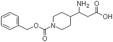 3-(N-Cbz-Piperidin-4-yl)-3-aminopropanoic acid molecular structure (CAS 773123-81-2)