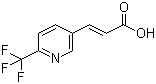 3-[6-(Trifluoromethyl)-3-pyridinyl]-2-propenoic acid molecular structure (CAS 773131-93-4)