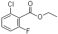 2-氯-6-氟苯甲酸乙酯分子结构 (CAS 773134-56-8)