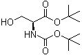 N-叔丁氧羰基丝氨酸叔丁酯分子结构 (CAS 7738-22-9)