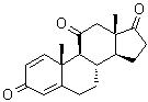雄甾-1,4-二烯-3,11,17-三酮分子结构 (CAS 7738-93-4)