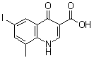 结构式 CAS# 773865-48-8, 1,4-二氢-6-碘-8-甲基-4-氧代-3-喹啉羧酸
