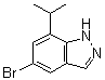 5-Bromo-7-(1-methylethyl)-1H-indazole molecular structure (CAS 773887-09-5)