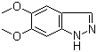 5,6-二甲氧基-1H-吲唑分子结构 (CAS 7746-30-7)