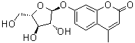 7-(alpha-L-Arabinofuranosyloxy)-4-methyl-2H-1-benzopyran-2-one molecular structure (CAS 77471-44-4)