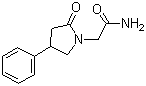 4-Phenyl-2-pyrrolidone-1-acetamide molecular structure (CAS 77472-70-9)