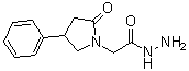 2-Oxo-4-phenyl-1-pyrrolidineacetic acid hydrazide molecular structure (CAS 77472-71-0)