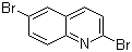 structure of CAS# 77514-31-9, 2,6-Dibromoquinoline