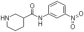 N-(3-硝基苯基)哌啶-3-甲酰胺分子结构 (CAS 775282-63-8)