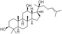 原人参二醇分子结构 (CAS 7755-01-3)