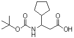beta-[[(1,1-Dimethylethoxy)carbonyl]amino]cyclopentanepropanoic acid molecular structure (CAS 776330-74-6)