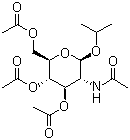 异丙基 2-(乙酰基氨基)-2-脱氧-beta-D-葡萄糖苷-3,4,6-三乙酸酯分子结构 (CAS 7772-85-2)