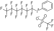 结构式 CAS# 77758-84-0, (全氟己基)苯基碘鎓三氟甲磺酸盐