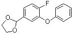 2-(4-氟-3-苯氧基苯基)-1,3-二氧杂环戊烷分子结构 (CAS 77771-05-2)