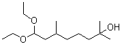 羟基香茅醛二乙基缩醛分子结构 (CAS 7779-94-4)
