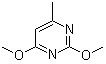 2,4-Dimethoxy-6-methylpyrimidine molecular structure (CAS 7781-23-9)
