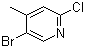 5-Bromo-2-chloro-4-methylpyridine molecular structure (CAS 778611-64-6)