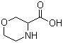3-Morpholinecarboxylic acid molecular structure (CAS 77873-76-8)