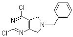 structure of CAS# 779323-58-9, 2,4-Dichloro-6,7-dihydro-6-(phenylmethyl)-5H-pyrrolo[3,4-d]pyrimidine