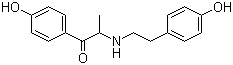 2-(4-Hydroxyphenethylamino)-1-(4-hydroxyphenyl)propan-1-one molecular structure (CAS 779979-39-4)