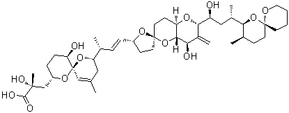 35-去甲基鳍藻毒素 1分子结构 (CAS 78111-17-8)