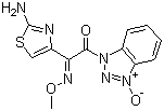 1-[2-(Z)-Methoxyimino-2-(2-aminothiazol-4-yl)acetyl]benzotrizole-3-oxide molecular structure (CAS 78162-04-6)