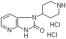 1,3-Dihydro-1-(4-piperidinyl)-2H-imidazo[4,5-b]pyridin-2-one hydrochloride molecular structure (CAS 781649-84-1)