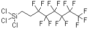 [2-(Perfluorohexyl)ethyl]trichlorosilane molecular structure (CAS 78560-45-9)