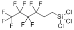 Nonafluorohexyltrichlorosilane molecular structure (CAS 78560-47-1)