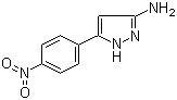 structure of CAS# 78583-83-2, 5-(4-Nitrophenyl)-1H-pyrazol-3-amine
