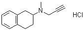 1,2,3,4-四氢-N-甲基-N-2-丙炔基-2-萘胺盐酸盐分子结构 (CAS 78621-26-8)