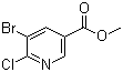 结构式 CAS# 78686-77-8, 5-溴-6-氯烟酸甲酯