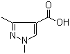 1,3-Dimethylpyrazole-4-carboxylic acid molecular structure (CAS 78703-53-4)