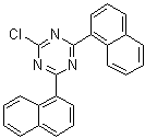 2-氯-4,6-二(1-萘基)-1,3,5-三嗪分子结构 (CAS 78941-32-9)