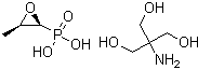 structure of CAS# 78964-85-9, Fosfomycin tromethamine;(2R-cis)-(3-Methyloxiranyl)phosphonic acid compound with 2-amino-2-(hydroxymethyl)propane-1,3-diol (1:1)