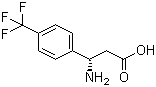 structure of CAS# 790203-84-8, (S)-3-Amino-3-[4-(trifluoromethyl)phenyl]propanoic acid