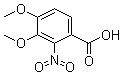 3,4-二甲氧基-2-硝基苯甲酸分子结构 (CAS 79025-28-8)